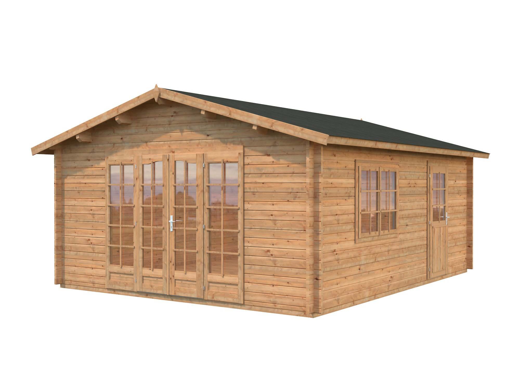 Palmako Irene Stuga 24,8 m²/inv. 23,9 m², brun impregnerad