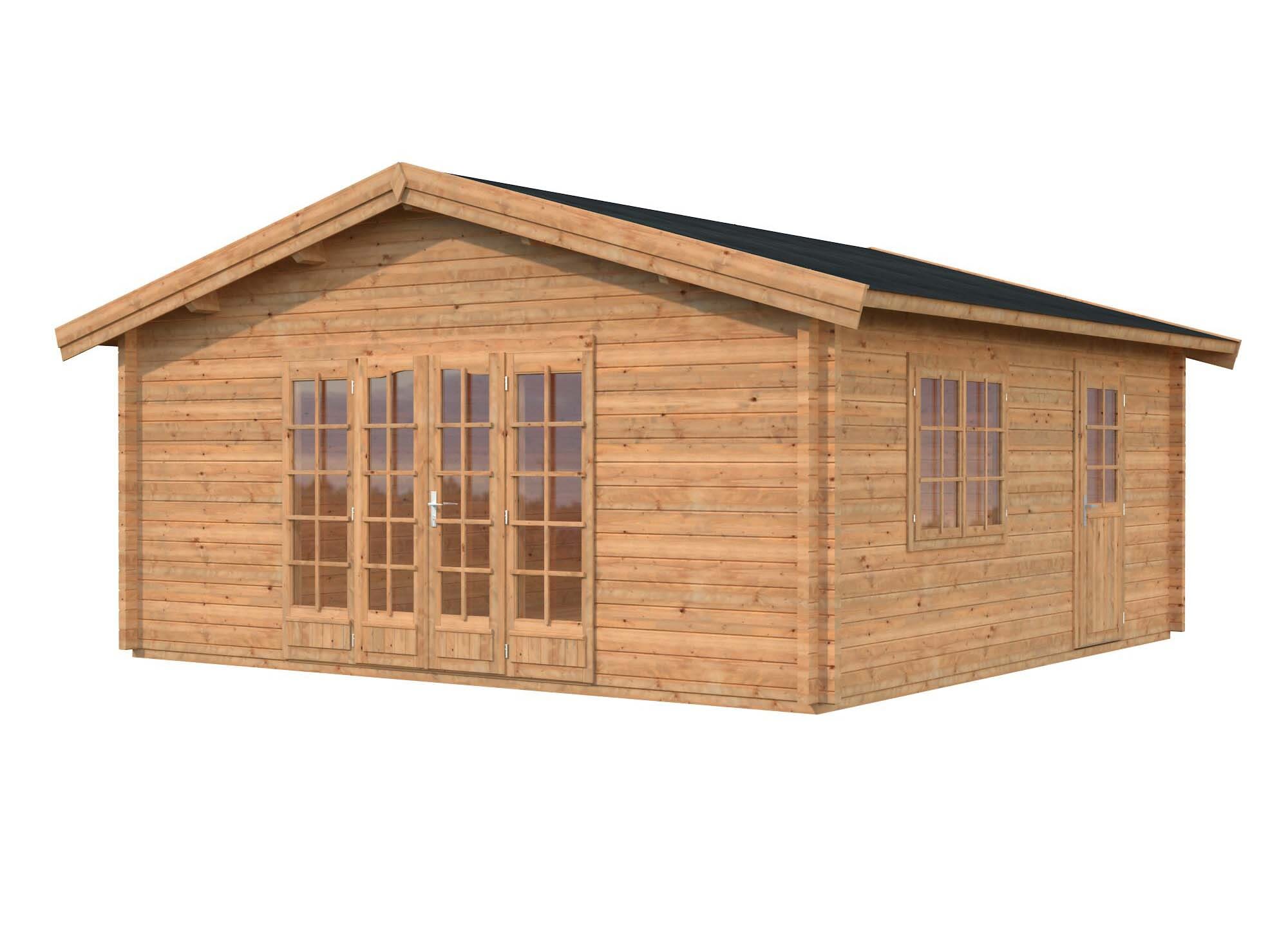 Palmako Irene Stuga 29,2 m²/inv. 27,7 m², brun impregnerad