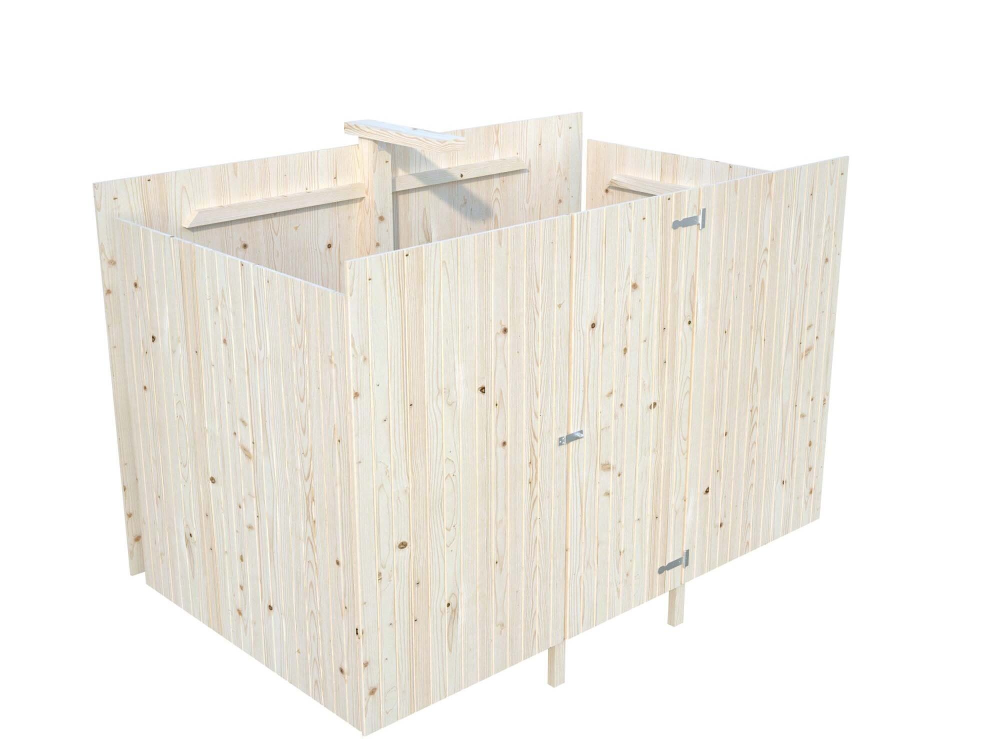 Palmako 102783 Förråd inv. 6,2 m², till Karl 101027, impr. natur