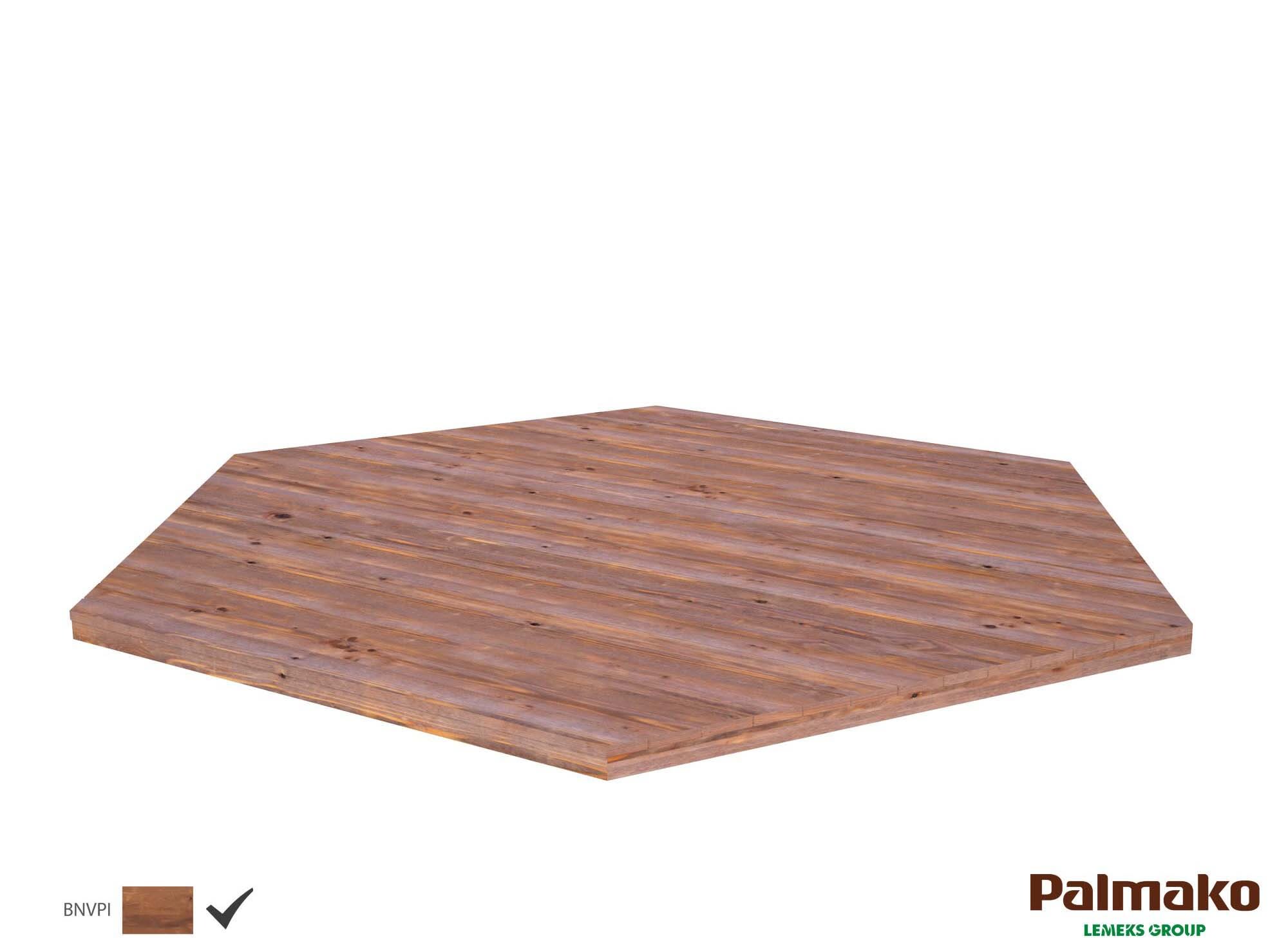Palmako 103092 Golv till Betty / Bianca 9,9 m², brun tryckimpregnerad