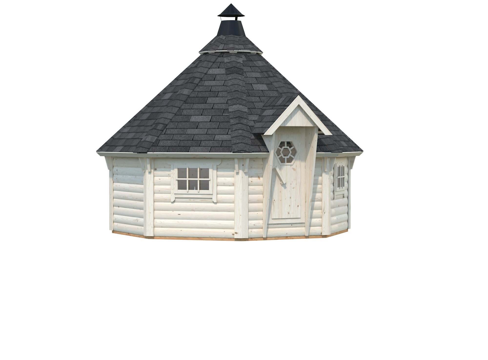 Palmako Eva Grillkåta 11,9 m²/inv. 11,4 m², impr. natur