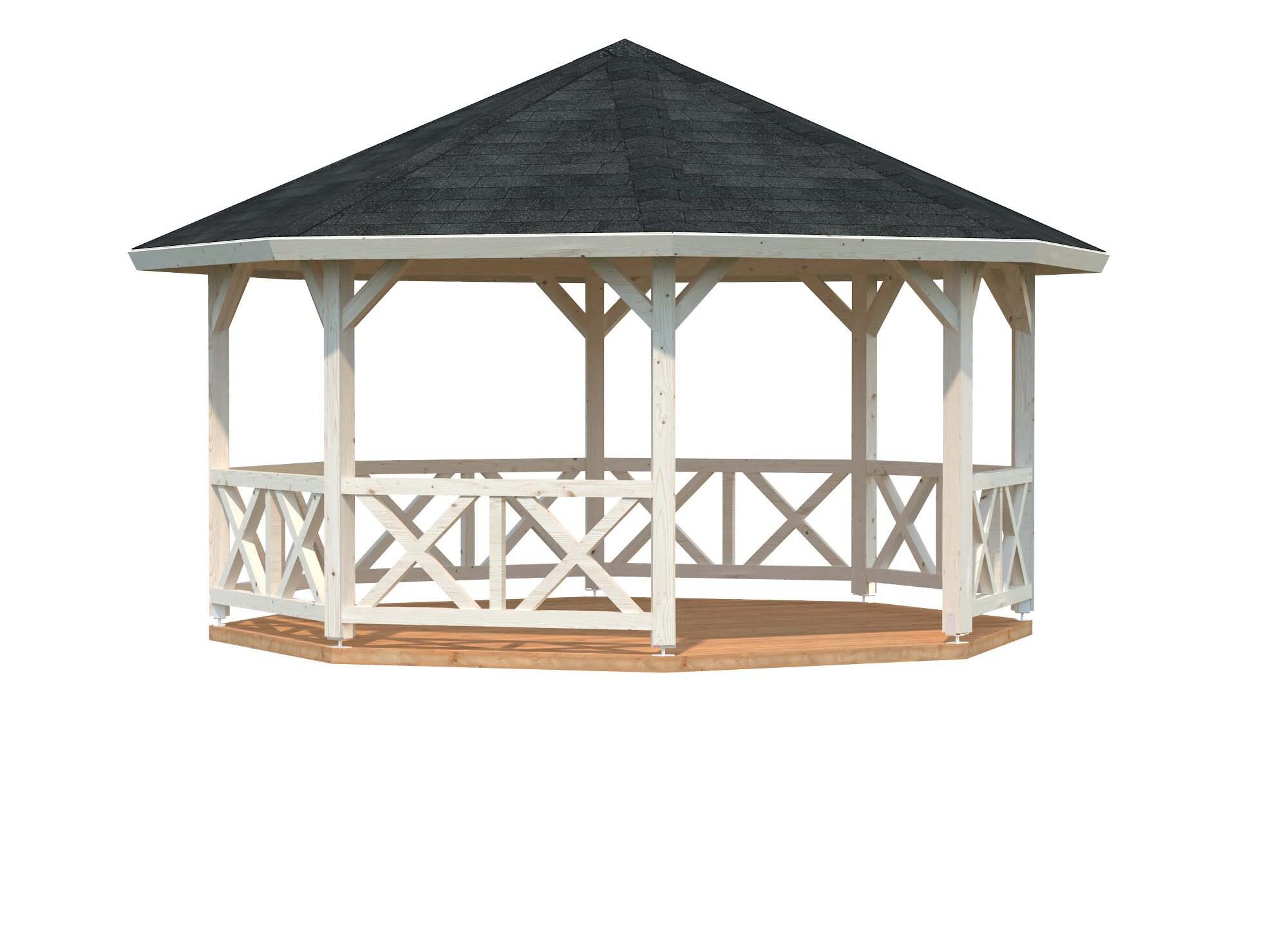 Palmako Betty Paviljong 18 m², utan golv, obehandlad