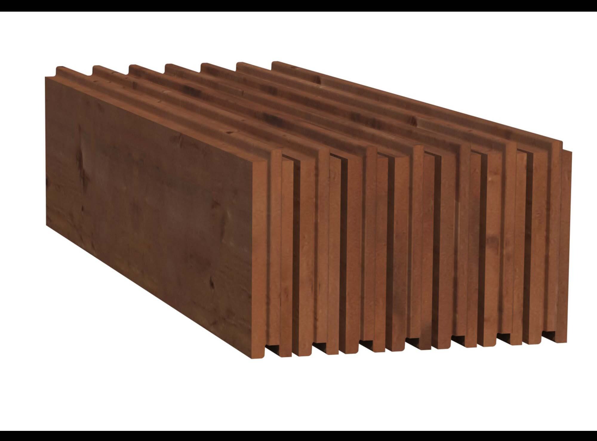 Palmako 108432 Golv till Ella 13,5 m² Brun, impregnerad