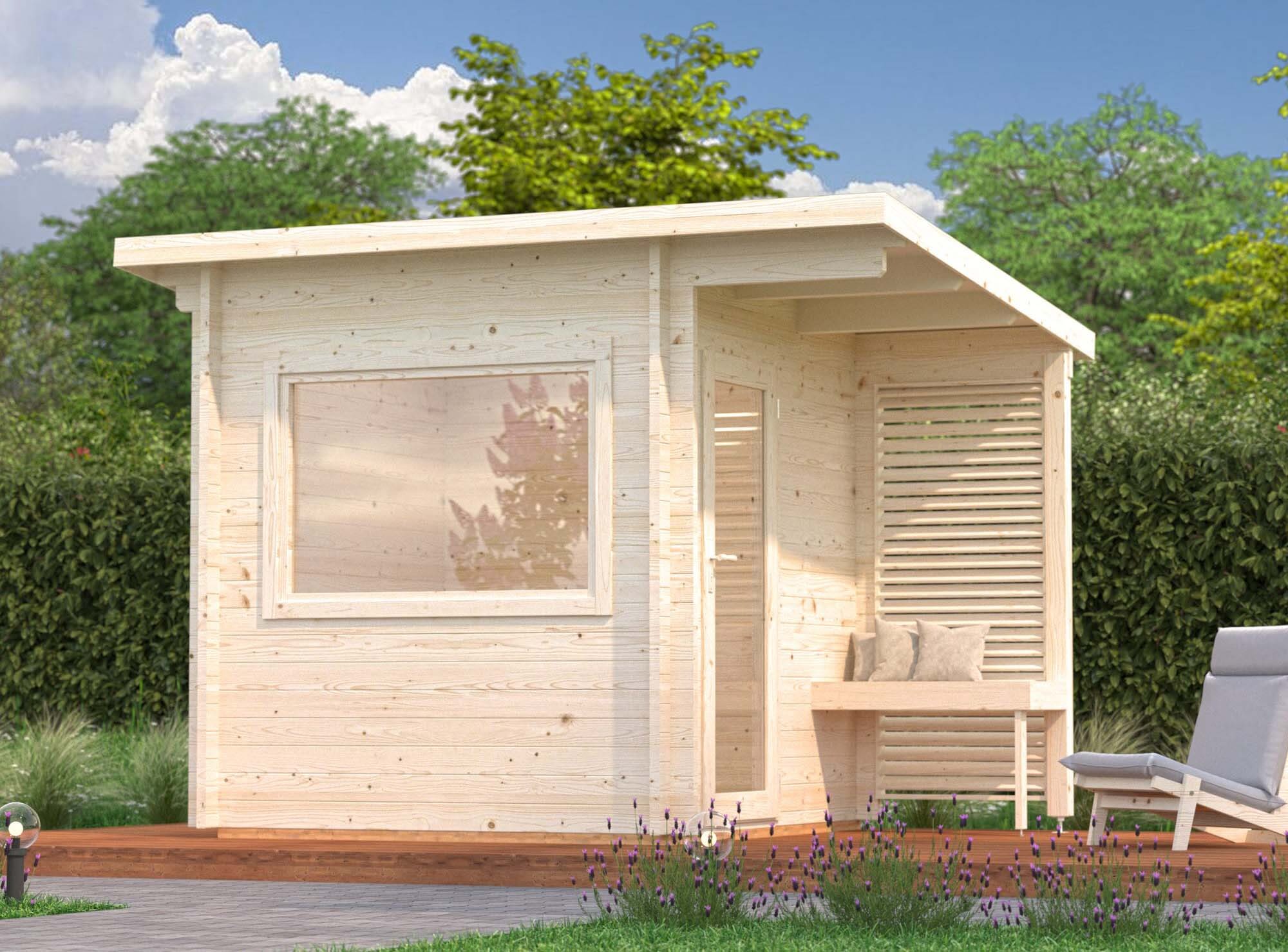 Palmako Sanna Bastu 4,4 m², Invändig 4,1 m², obehandlad