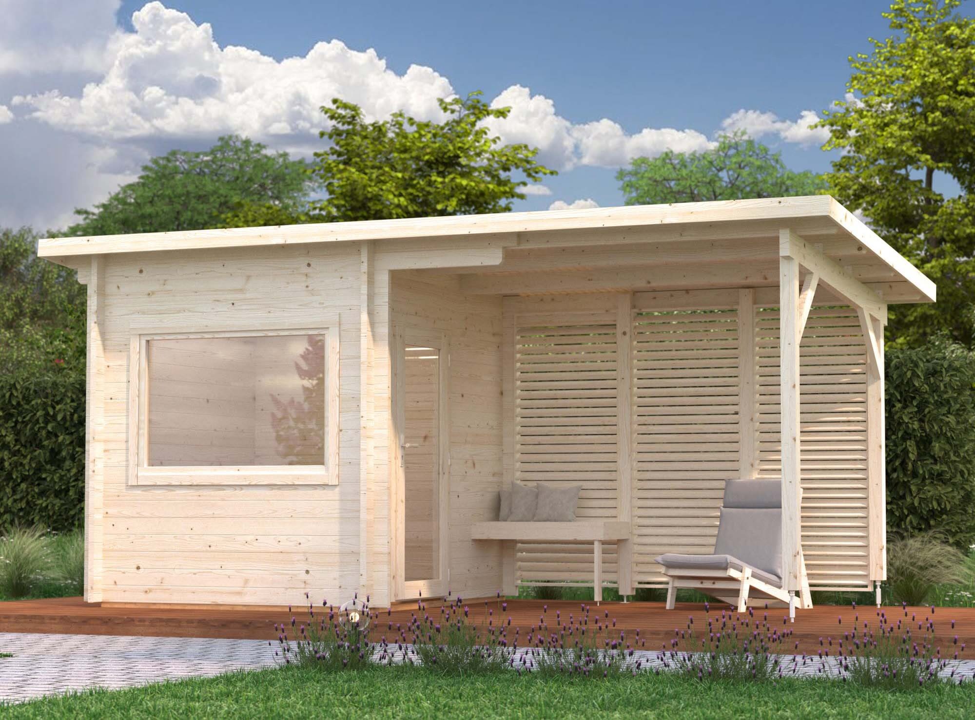 Palmako Sanna Bastu 10,5 m², Invändig 4,1 m², obehandlad