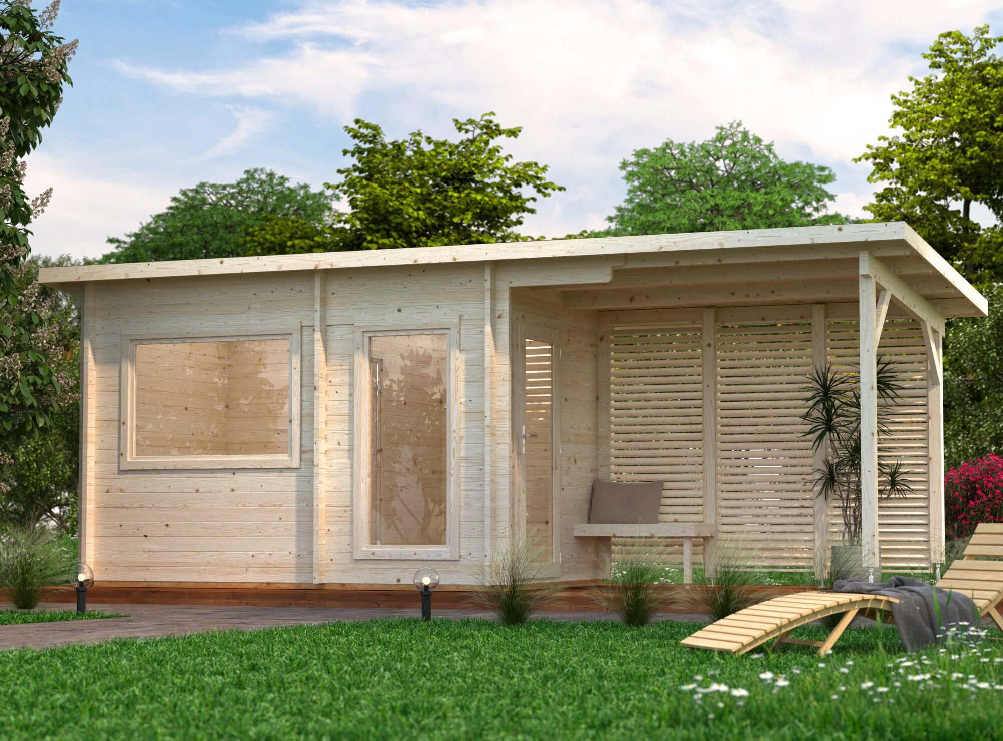 Palmako Sanna Bastu 13,5 m², Invändig 6,8 m², obehandlad