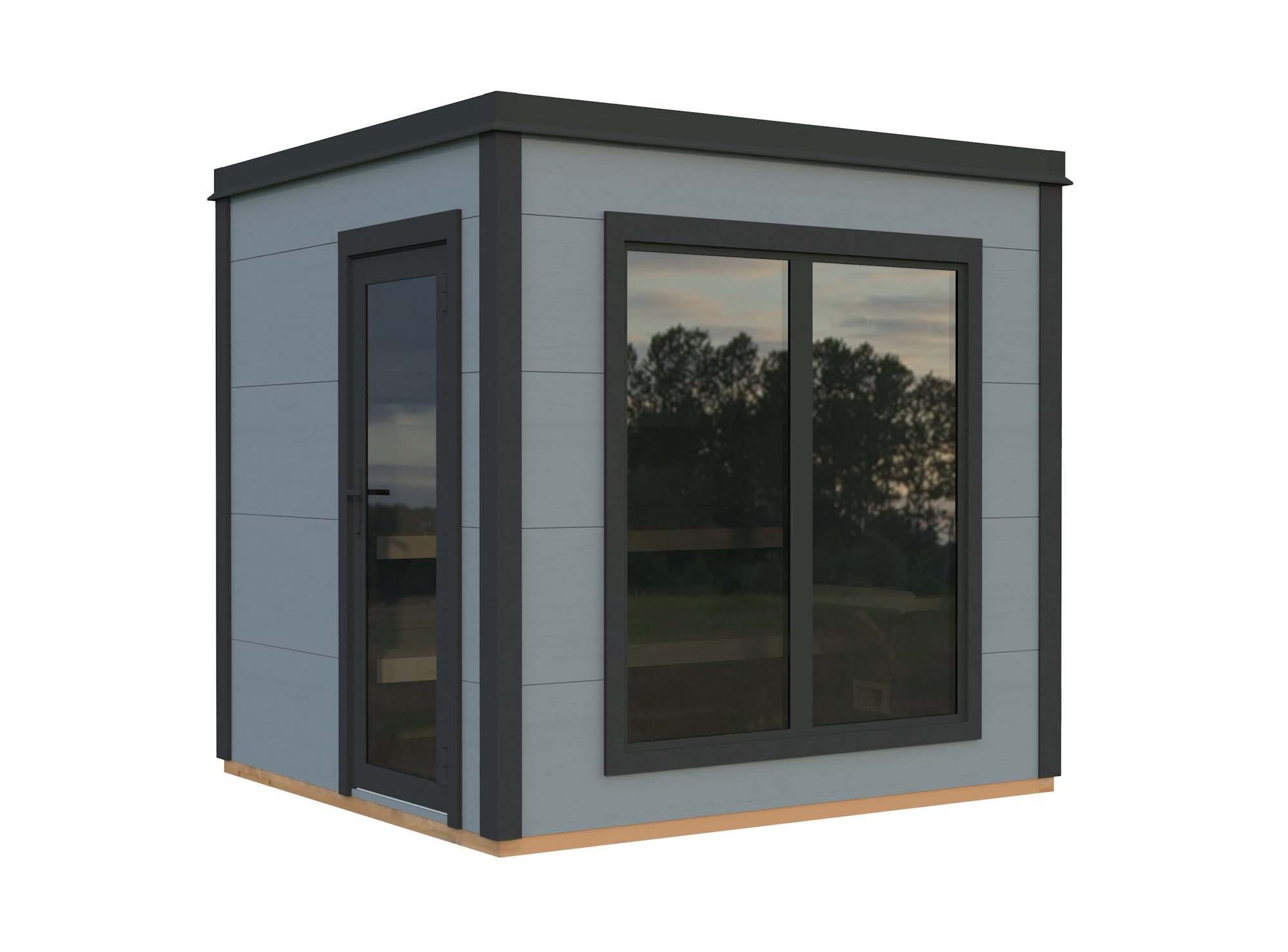 Palmako Grace Bastu 5,7 m², Invändig 5,3 m², grå + antracit
