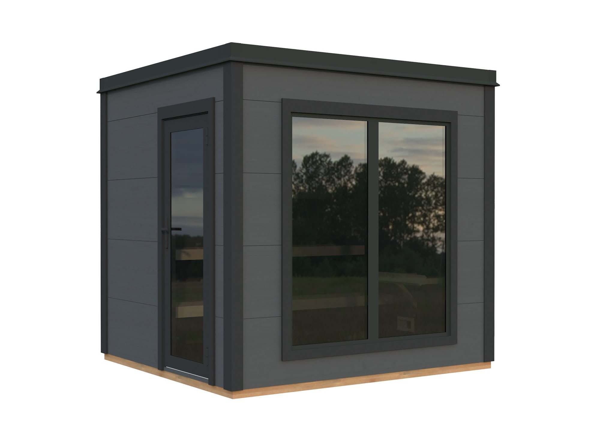 Palmako Grace Bastu 5,7 m², Invändig 5,3 m², grå + antracit