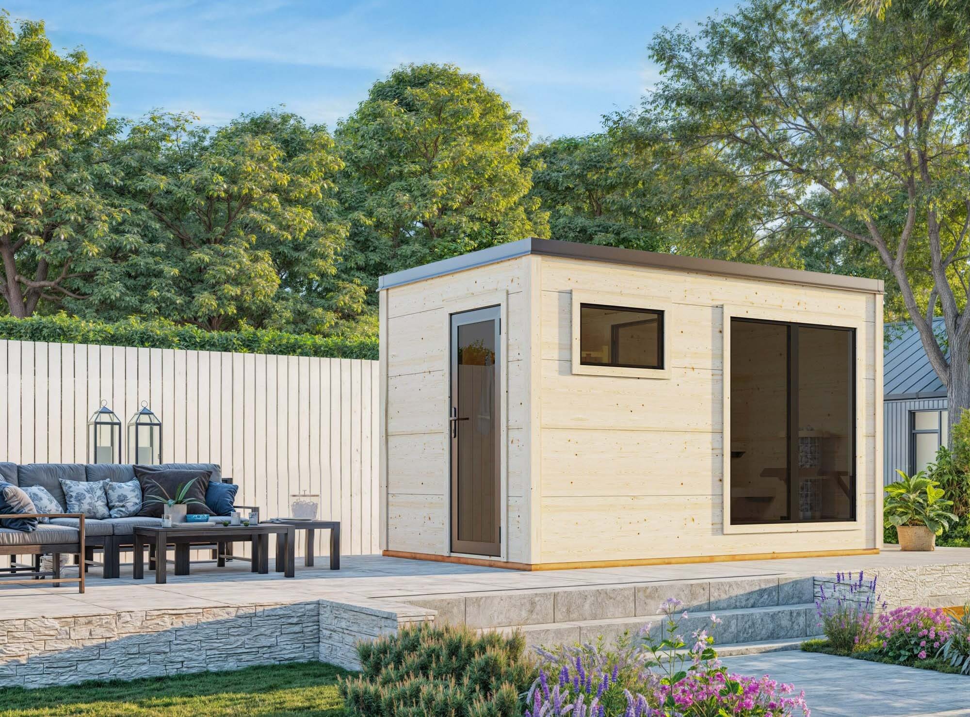 Palmako Grace Bastu 9,0 m², Invändig 8,2 m², obehandlad