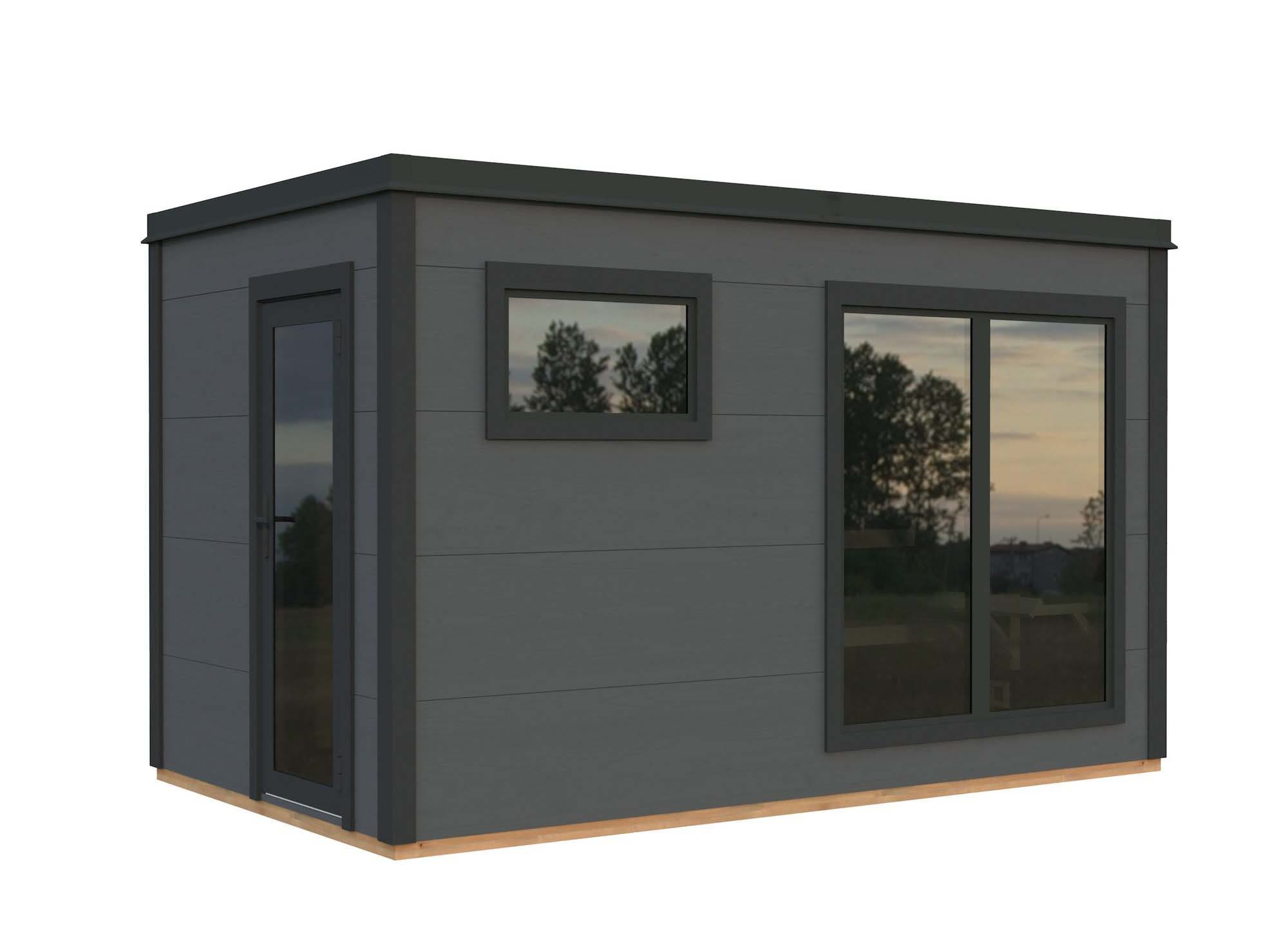Palmako Grace Bastu 9,0 m², Invändig 8,2 m², grå + antracit