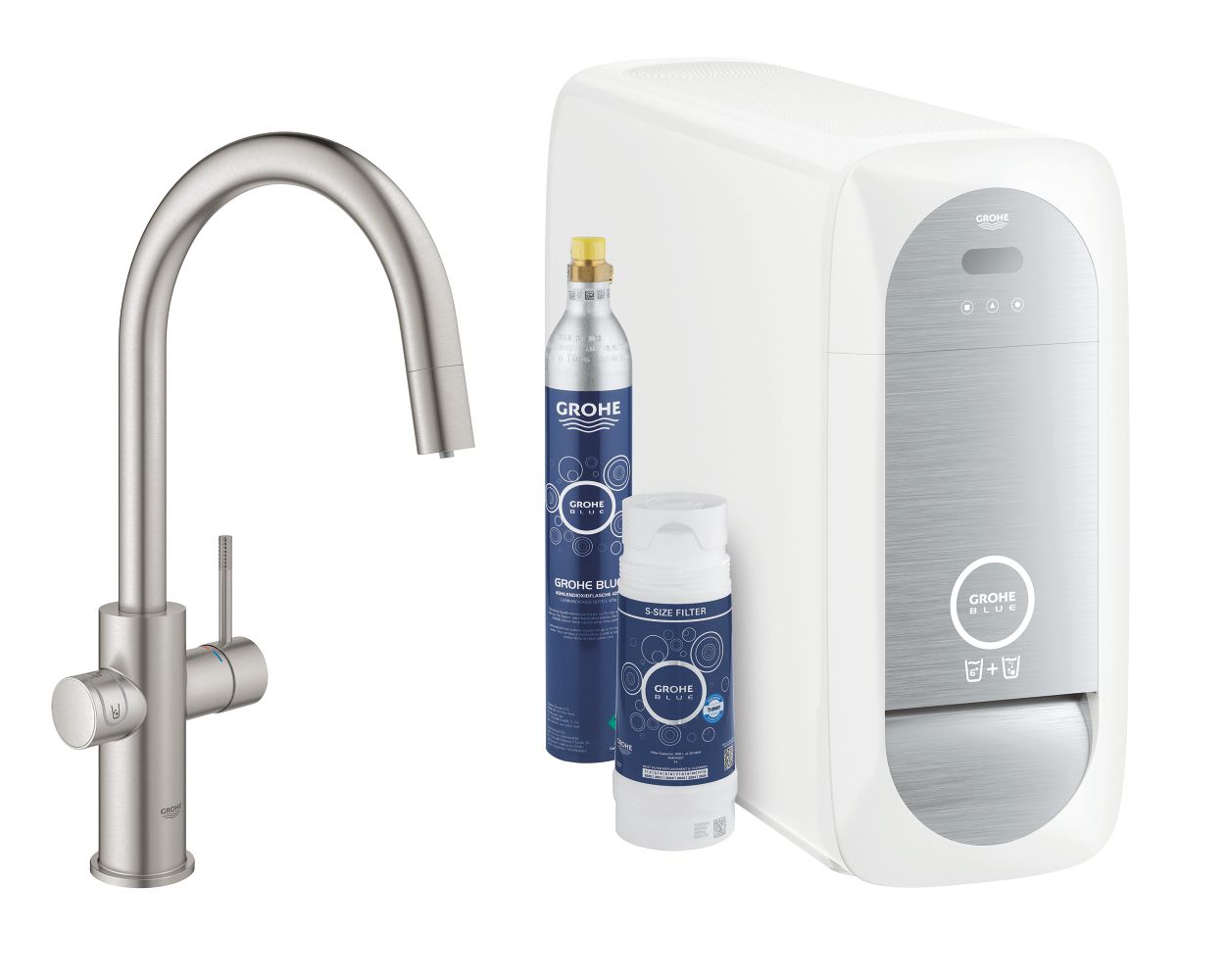 Grohe Blue Home Köksblandare C-pip SuperSteel