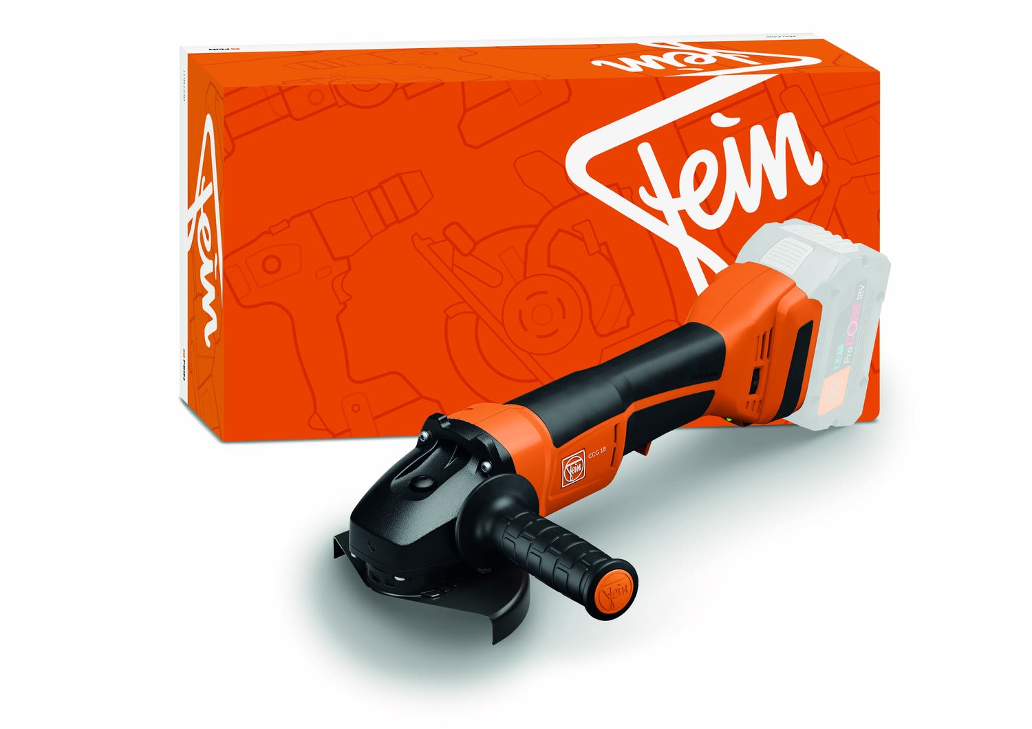 Fein CCG18-125 Vinkelslip utan batteri och laddare