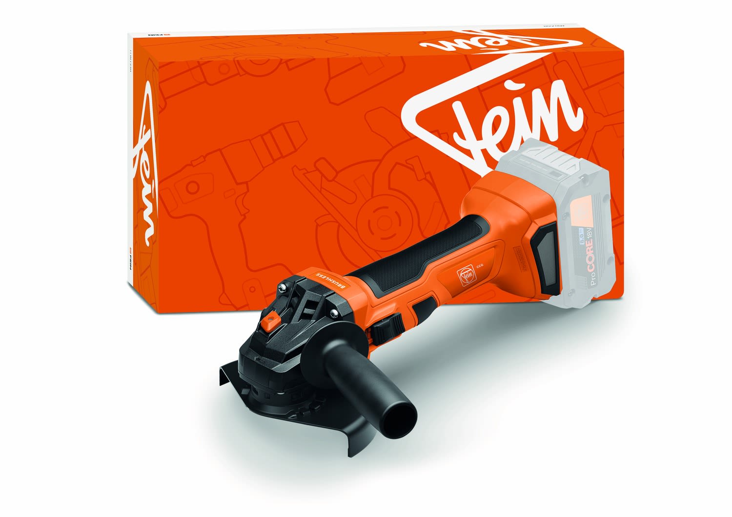 Fein CCG18-125-7 Vinkelslip utan batteri och laddare