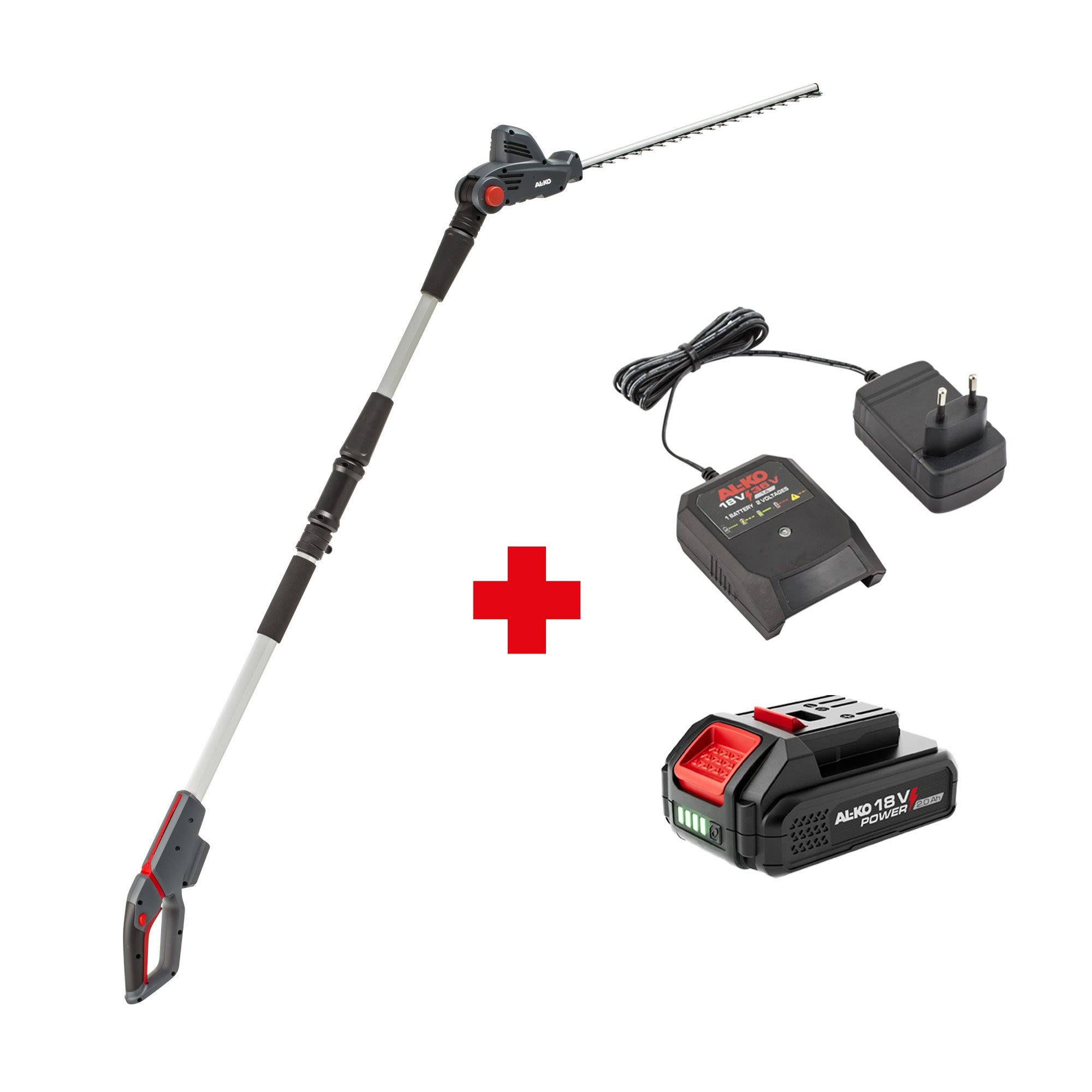 AL-KO HTAD 1845 Comfort Stånghäcksax med batteri och laddare