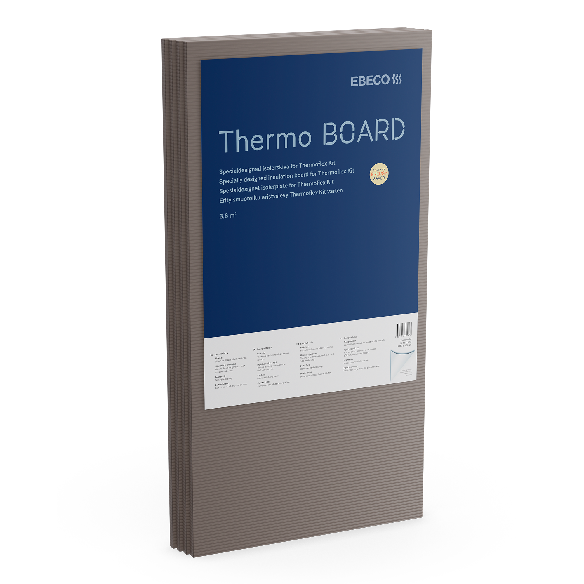 Ebeco Thermo Board Isoleringsplade 5-pak