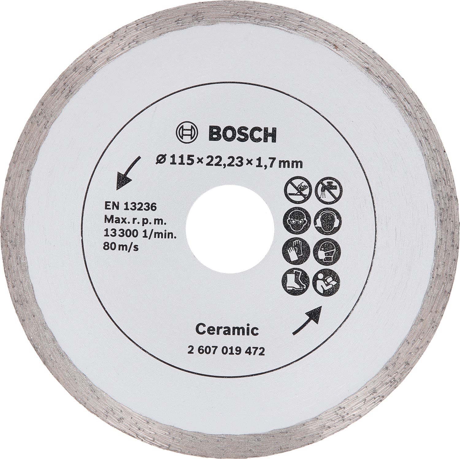 Bosch 2607019472 Diamantkapskiva 115 mm