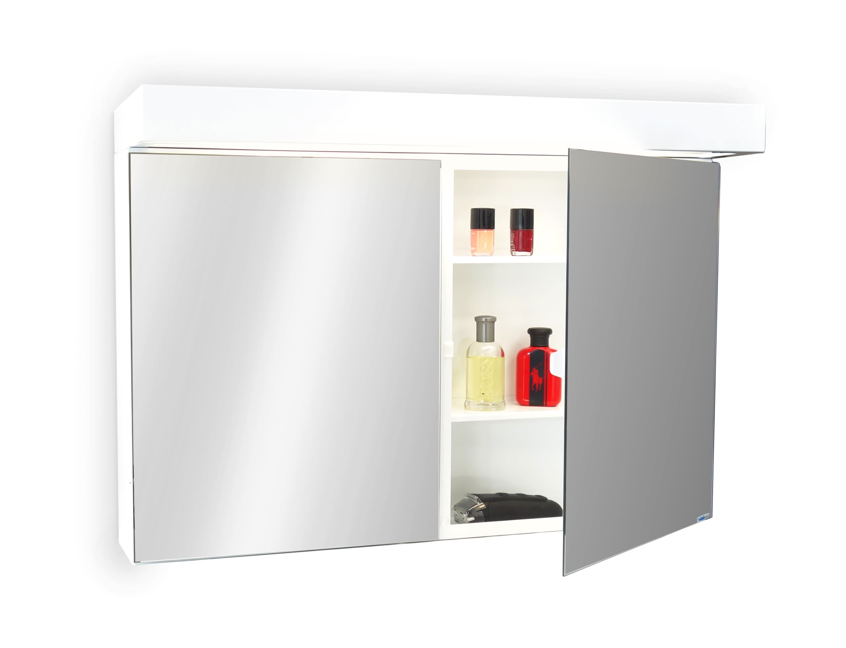 Gårö Plåtprodukter Emir 2 Peilikaappi 800 x 500 x 115 mm, 4 metallihyllyä