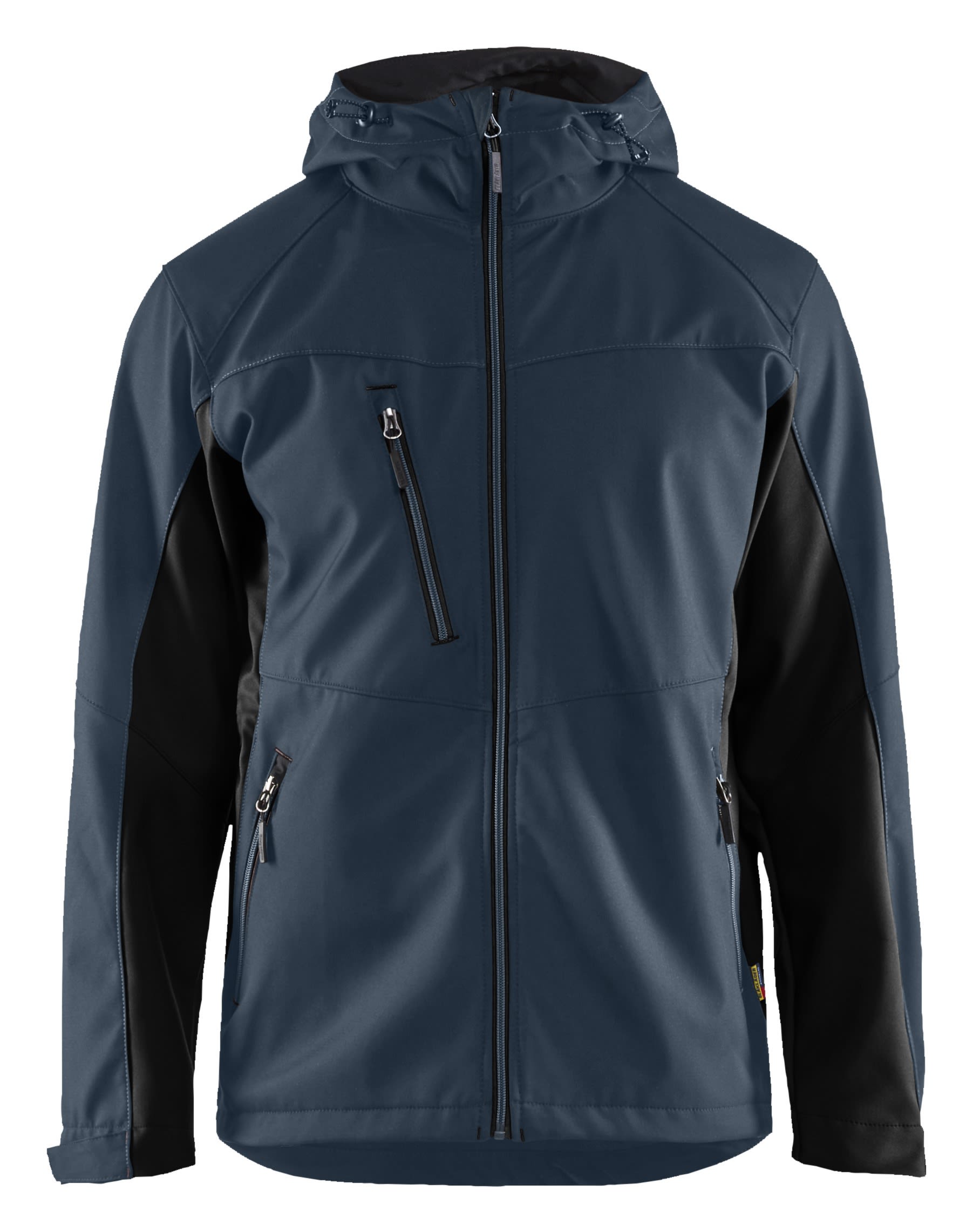 Blåkläder 4753-2516 Softshelljakke marineblå/sort, med hætte Marineblå/sort