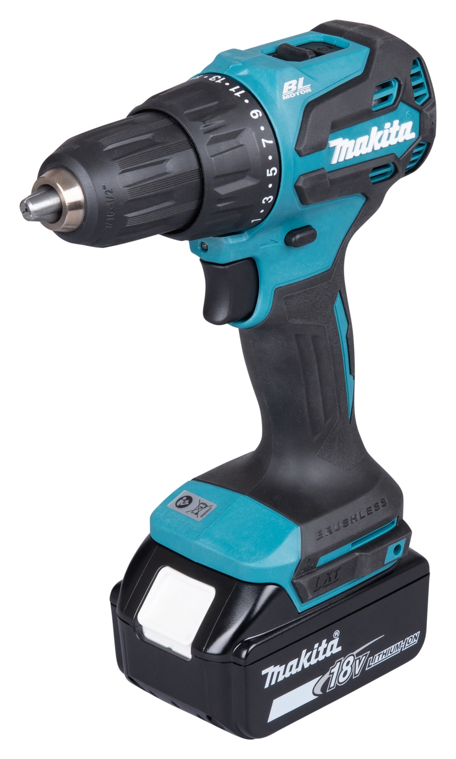 Makita DHP490RT Slagborrmaskin med batterier och laddare