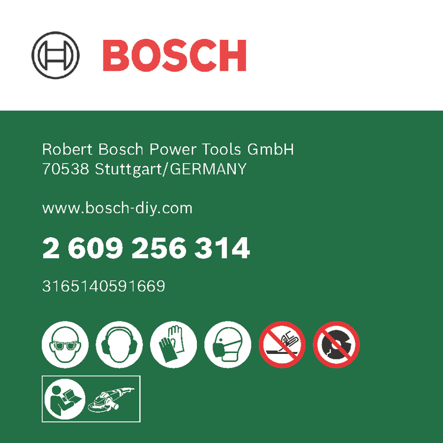 Bosch 2609256314 Kapskiva