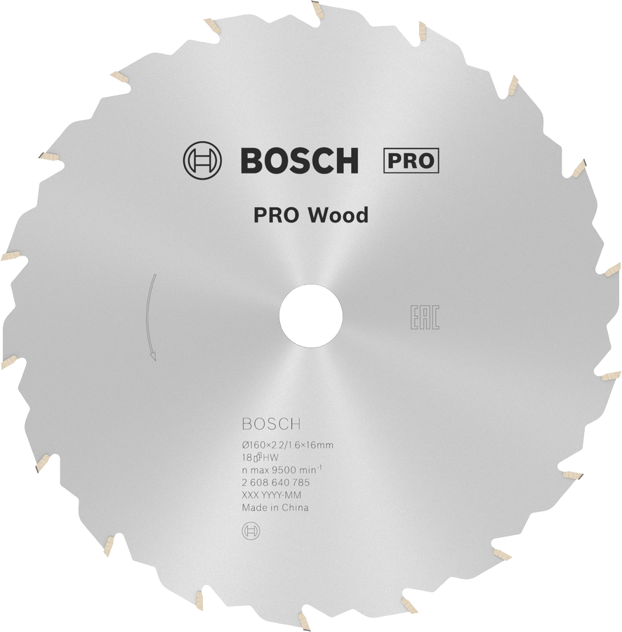 Bosch 2608640785 Cirkelsågklinga 160x16 mm, 18T
