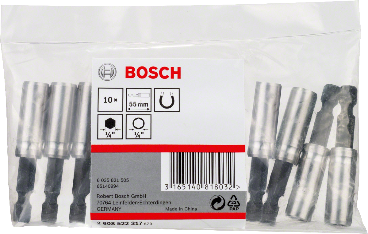 Bosch 2608522317 Bitshållare 10 styck