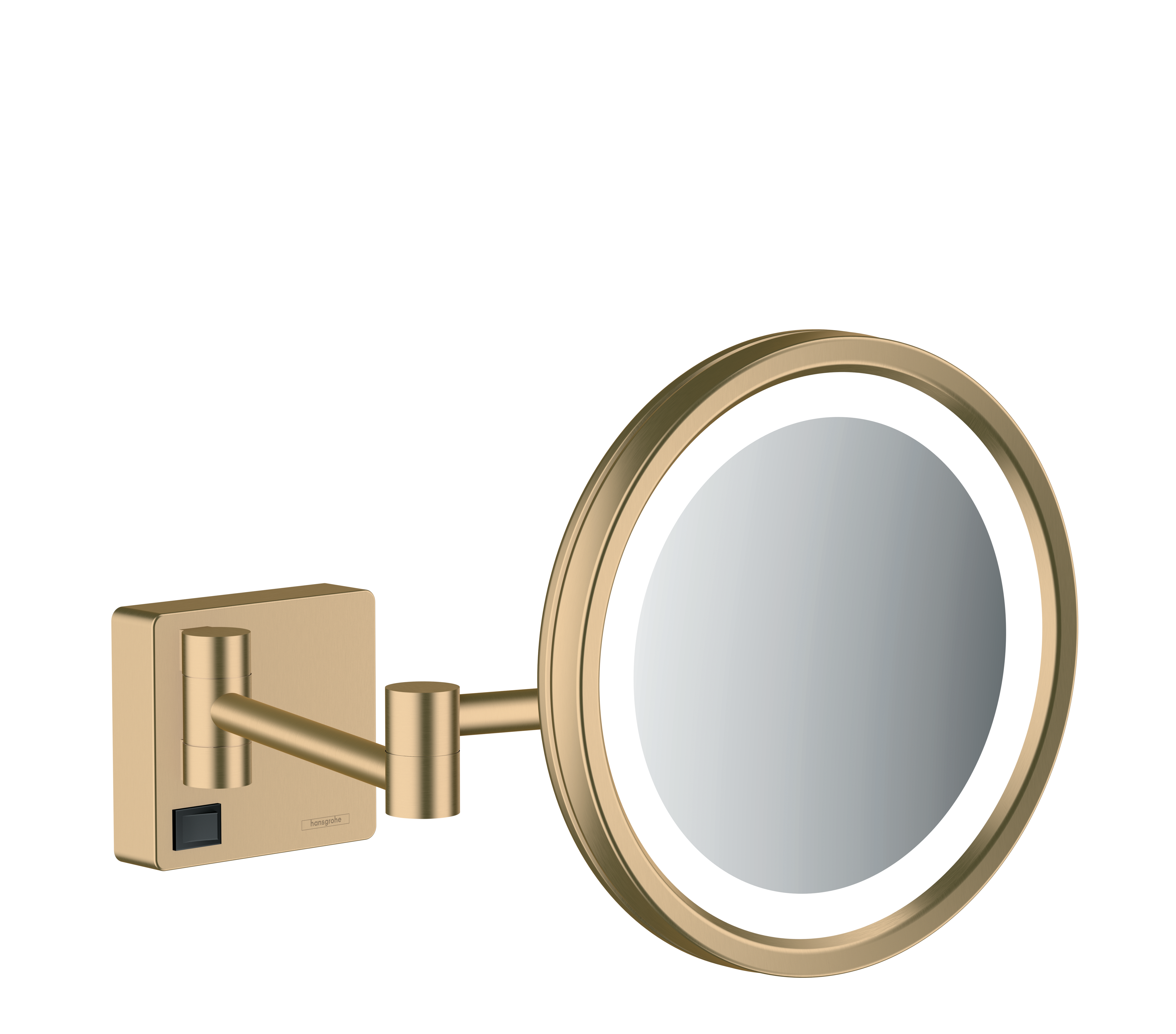 Hansgrohe AddStoris Rakspejl med LED-lys, 217 mm Børstet bronze