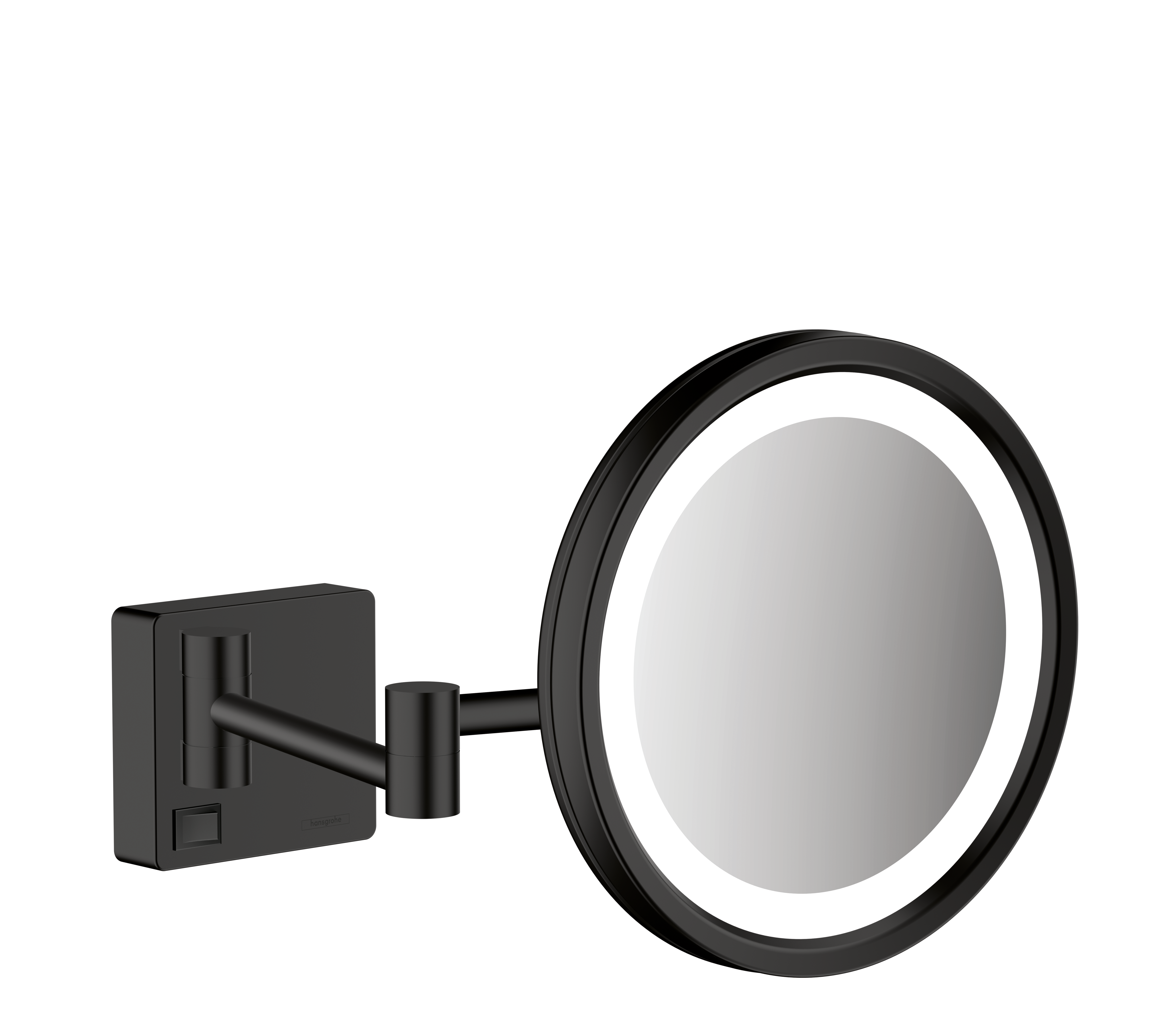 Hansgrohe AddStoris Rakspejl med LED-lys, 217 mm Mat sort