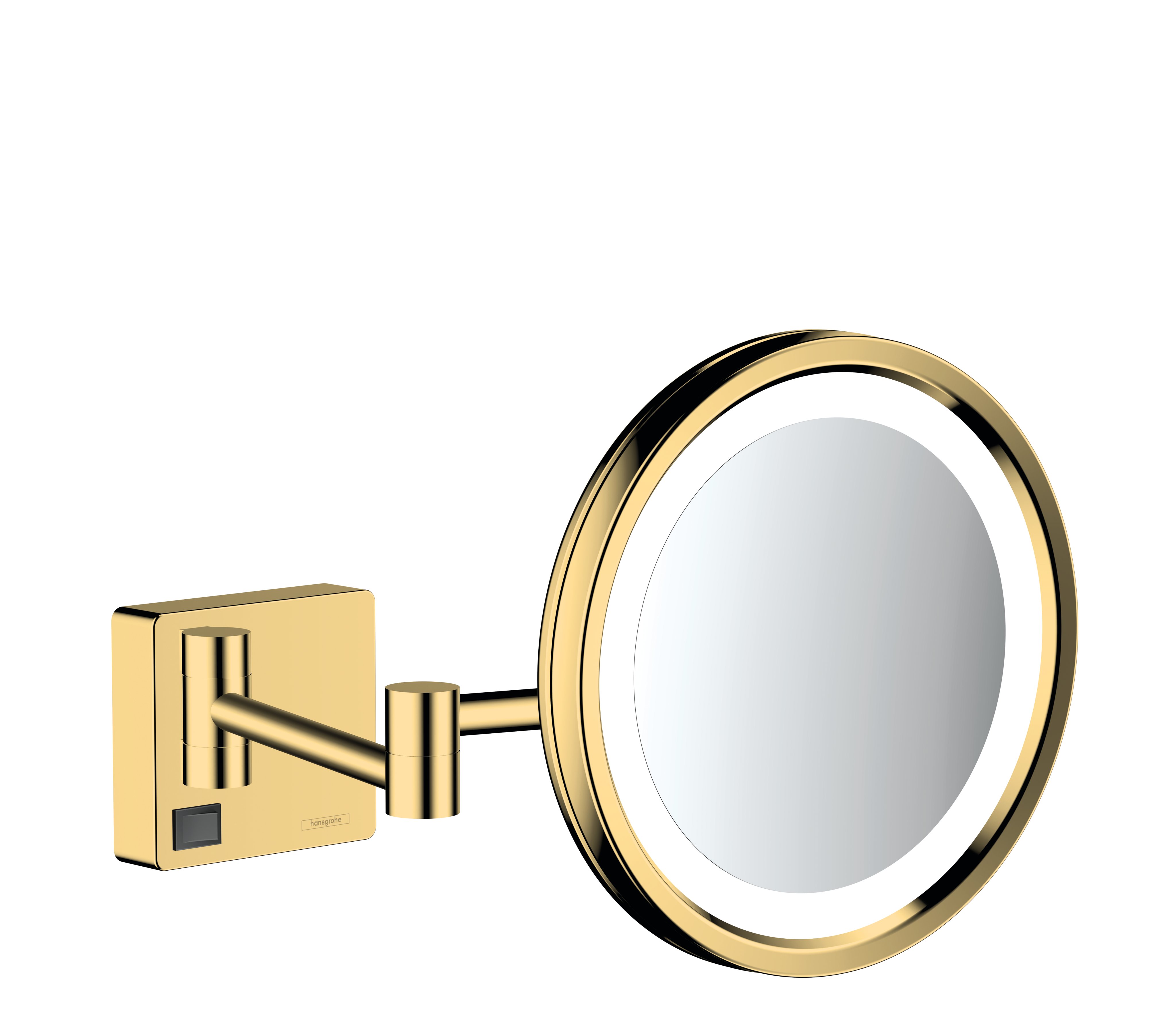 Hansgrohe AddStoris Rakspejl med LED-lys, 217 mm Poleret guld
