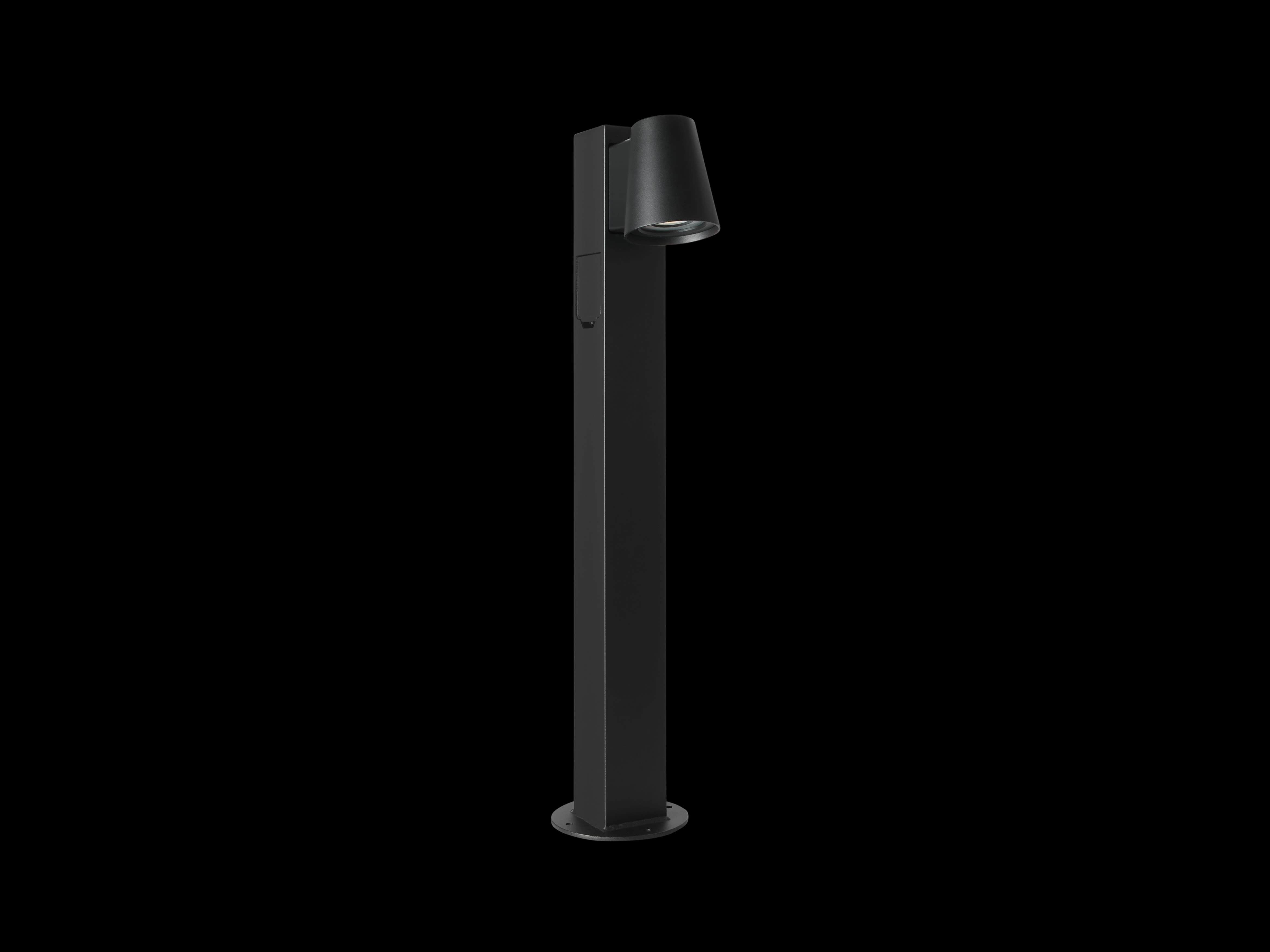 Hide-a-Lite Cone G2 Pollare med eluttag, GU10 Svart