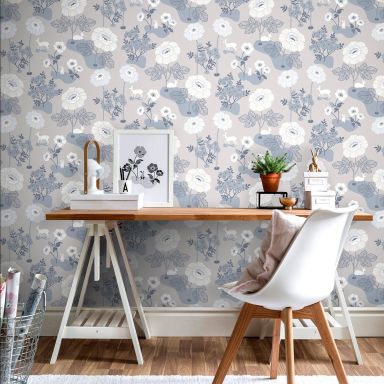 Duro Blomsteräng 398-04 Tapet Duro 1900