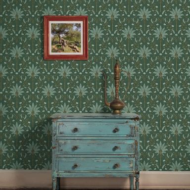 Holden Decor Journey to the East 91790 Tapet Ariara green