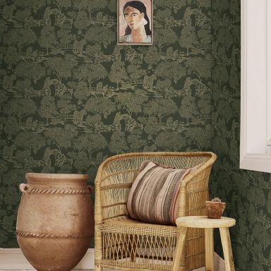 Holden Decor Journey to the East 91811 Tapet Samar green