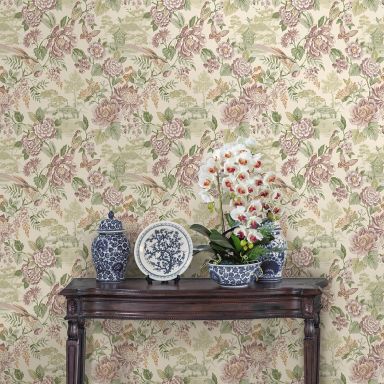 Holden Decor Journey to the East 91830 Tapet Hana green/cream
