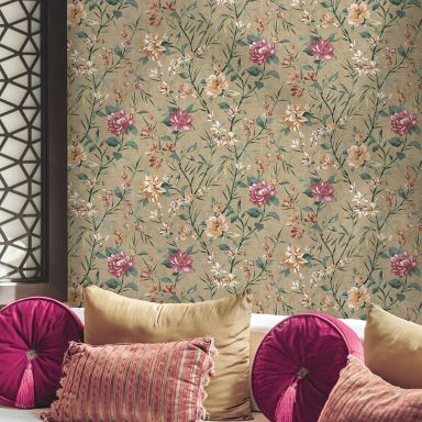 Holden Decor Journey to the East 91851 Tapet Sazanka taupe