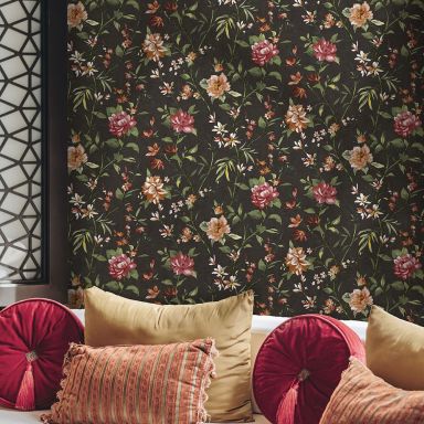 Holden Decor Journey to the East 91852 Tapet Sazanka charcoal
