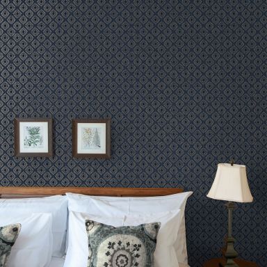 Holden Decor Journey to the East 91872 Tapet Sunstone navy