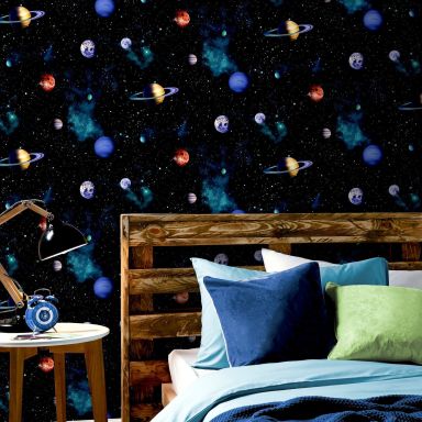Arthouse Fantasia III 668100 Tapet Cosmos Charcoal