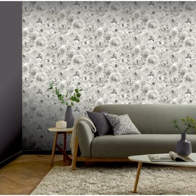 Arthouse Fantasia III 692803 Tapet Glitter Bloom Silver