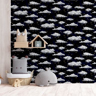 Arthouse Fantasia III 923907 Tapet Stars And Clouds Navy