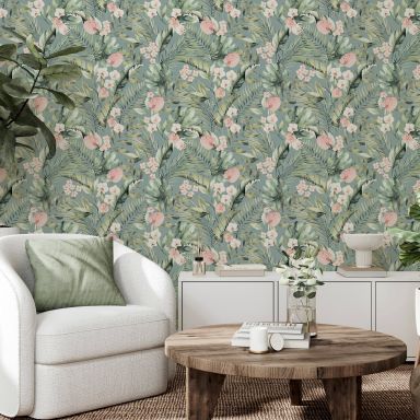 Arthouse Fantasia III 924905 Tapet Tropical Floral Sea Blue