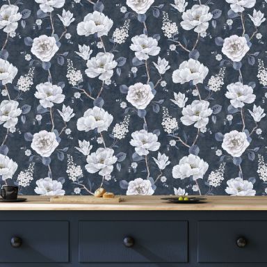 Arthouse Fantasia III 925505 Tapet Ashley Floral Navy