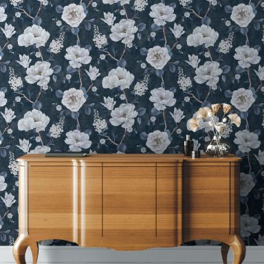 Arthouse Fantasia III 925505 Tapet Ashley Floral Navy