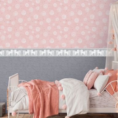 A.S. Création Boys & Girls 7 G1392 Tapet rosa/vit