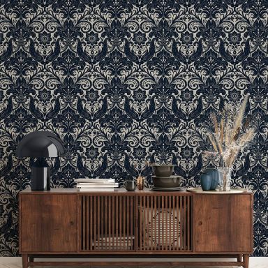 Galerie Wallcoverings Off the Wall LB25167 Tapet Damask Sauvage