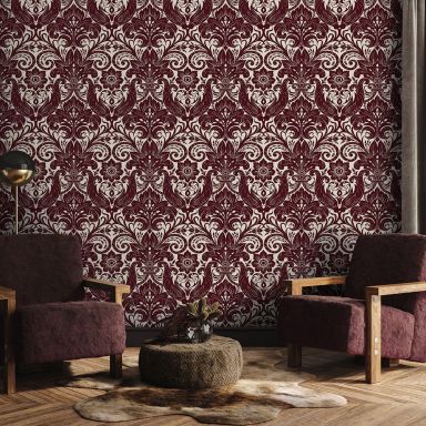 Galerie Wallcoverings Off the Wall LB25170 Tapet Damask Sauvage