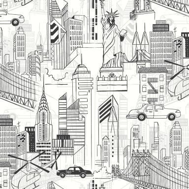 Fiona Walldesign No Limits 640101 Tapet Big City