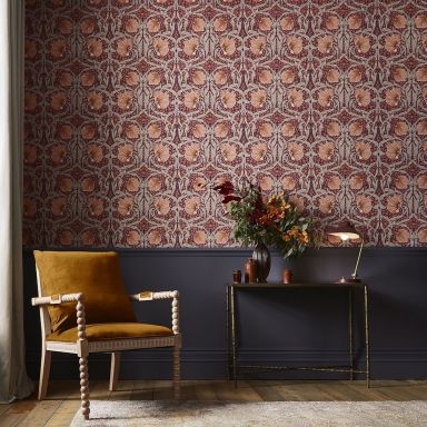 Graham & Brown William Morris At Home 124239 Tapet Pimpernel Plum