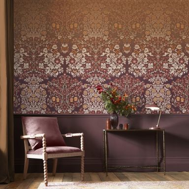 Graham & Brown William Morris At Home 125346 Tapet Blackthorn Red Fixed Size Mural