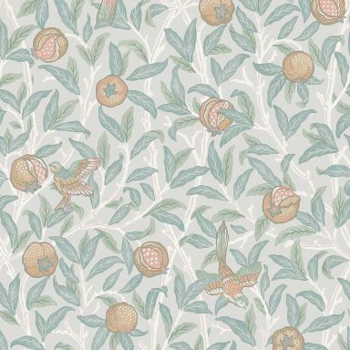 Graham & Brown William Morris At Home 124261 Tapet Bird & Pomegranate Duck Egg